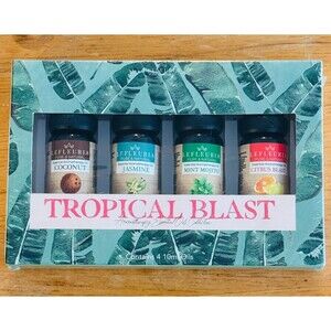Lefleuria Tropical Blast Aromatherapy Essential Oil Set Of 4 Essential Oils NEW